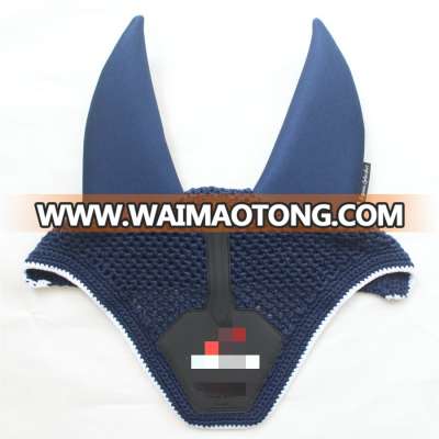 Blue Soundproof Knitted Horse Ear Bonnet