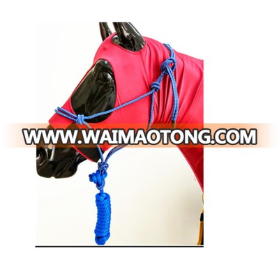 (Free Samples) Personalized horse Rope Halter/Rope halter with lead Blue